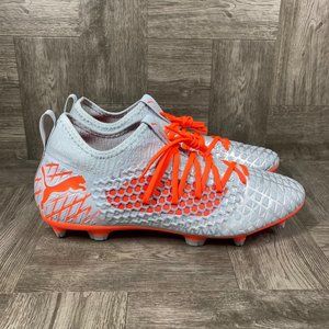 Puma Future 4.3 Netfit FG AG 105612-01 Gray Soccer Cleats Mens size 12